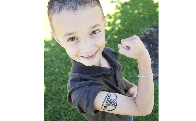 custom temporary tattoos for kids. This month's Silhouette Promotion is on their new Temporary Tattoo paper!