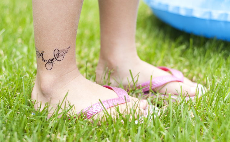 Tattoo Ideas Quotes on ankle tattoos with kids names 