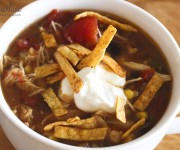 chicken tortilla soup in a crockpot