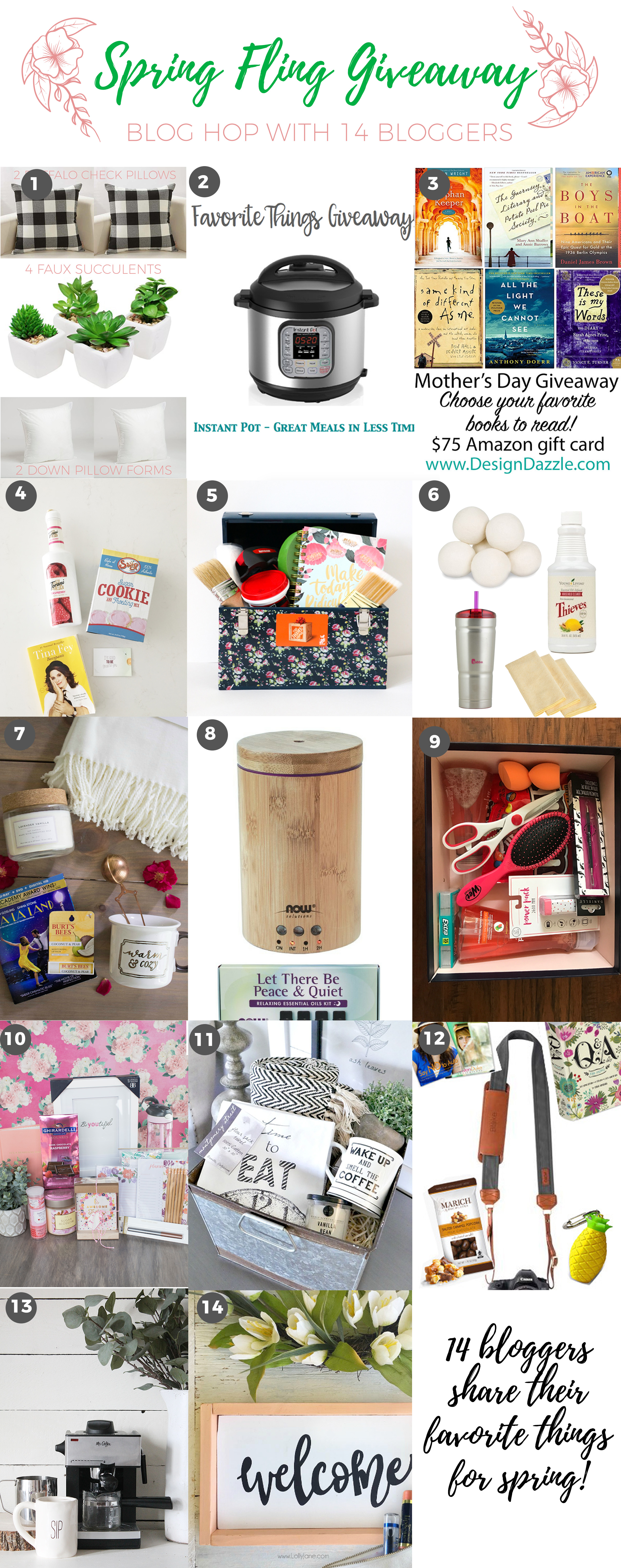 spring fling giveaway collage Gift Ideas for Mother's Day + Spring Cleaning Giveaway 1 spring cleaning giveaway