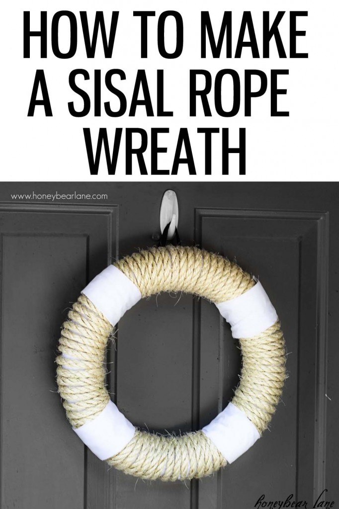 How to make a sisal rope wreath