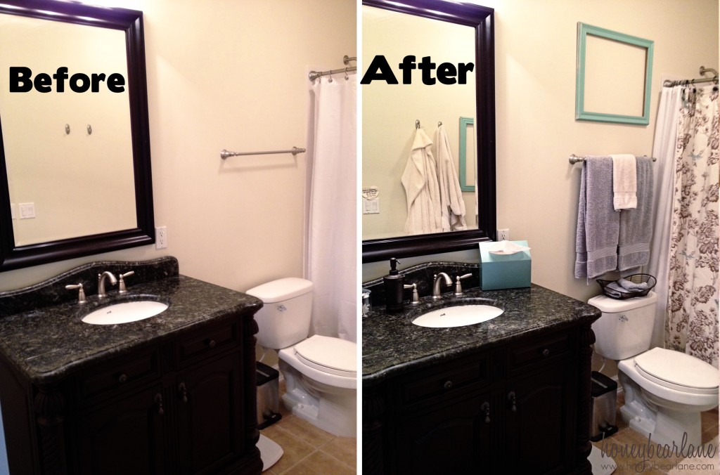 five steps to an easy bathroom makeover - Honeybear Lane