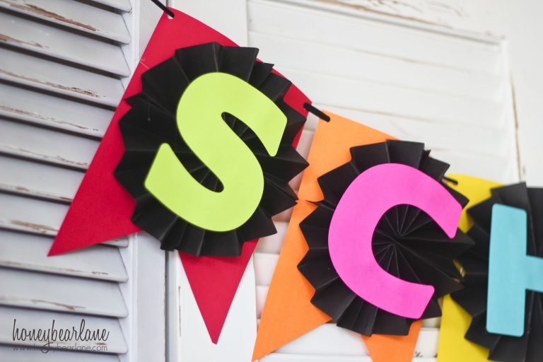 Back to School Banner with Astrobrights Paper