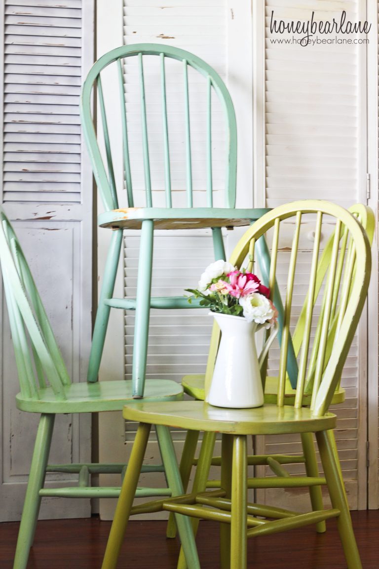 Ombre Windsor Chairs