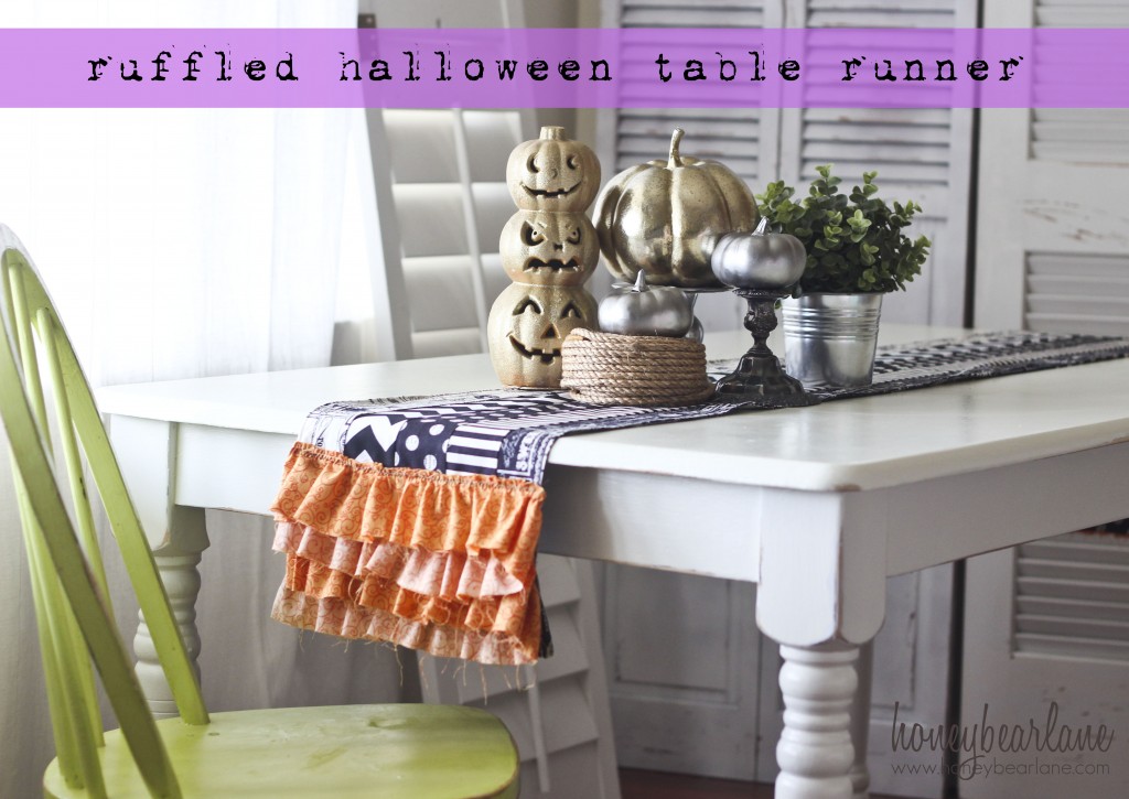 halloween table runner