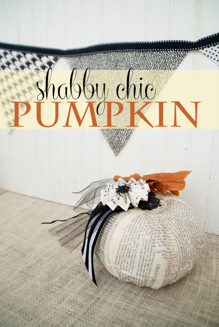 Shabby Chic Pumpkin Makeover