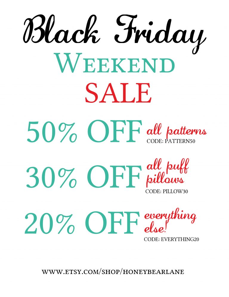 New Puff Pillows and Black Friday Sale!