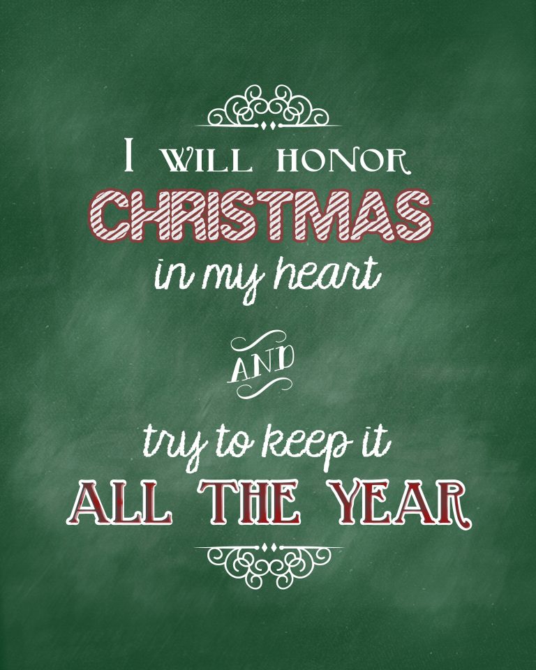 Christmas Carol Printable