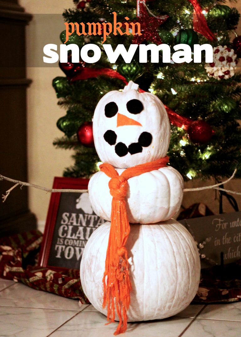 Kids Craft:  Pumpkin Snowman