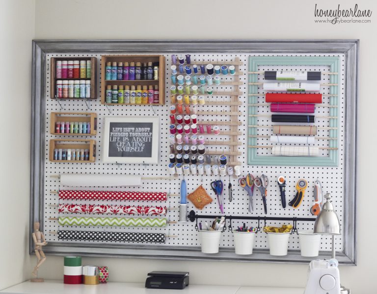 Extra Large Pegboard for Craft Room Organization