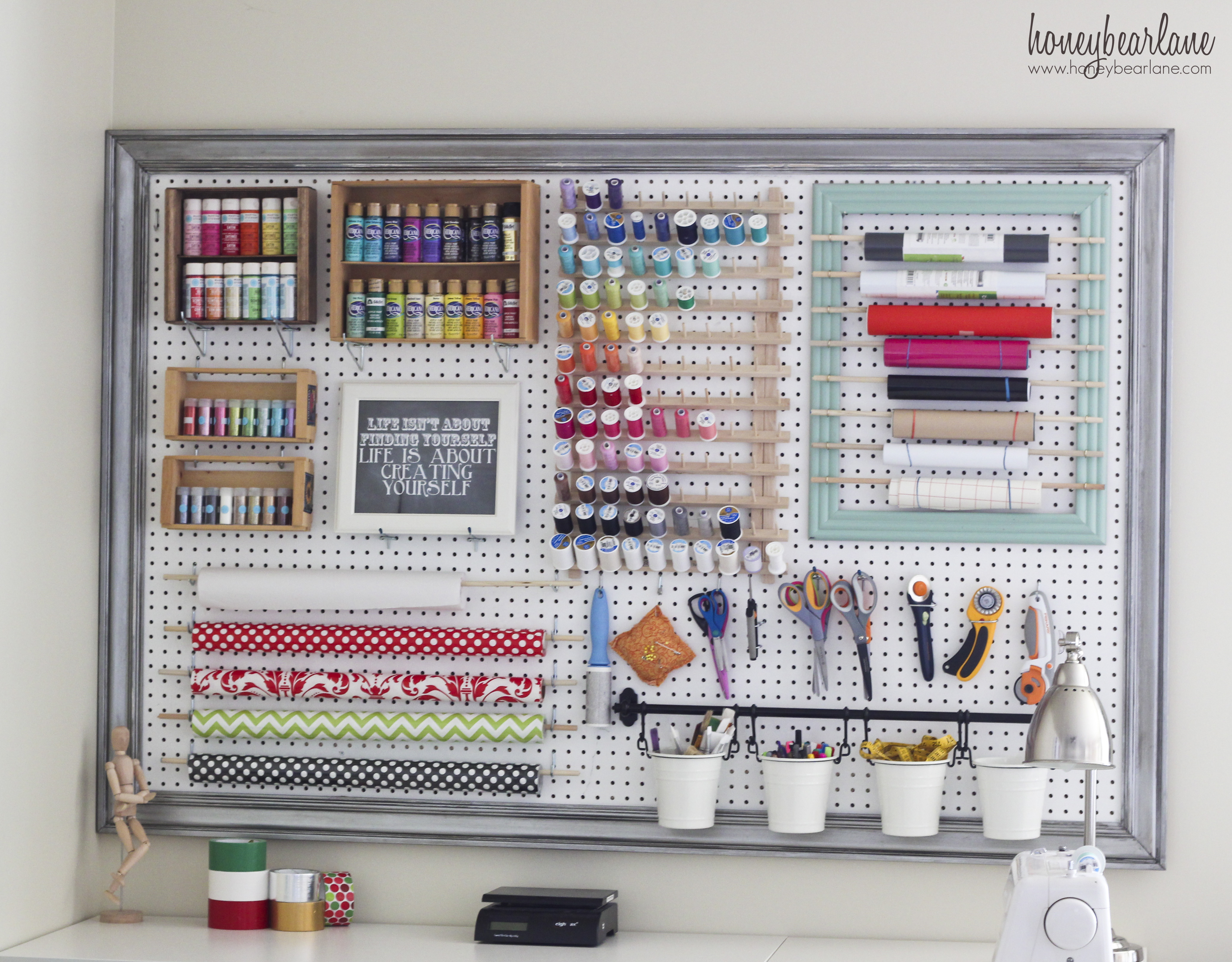 DIY: Large Light Up Pegboard For Your Kids Playroom