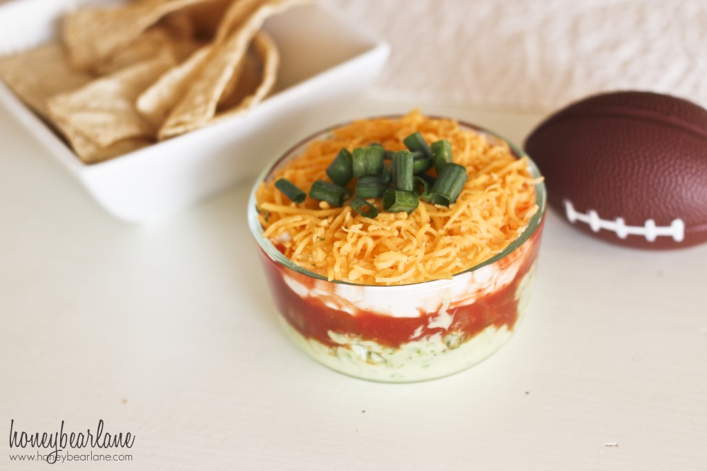 light avocado layer dip