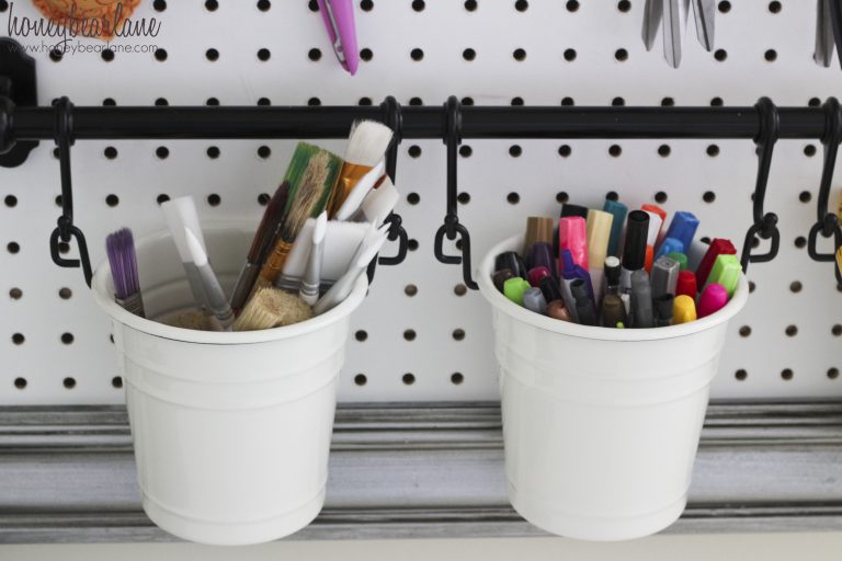 FRAMED LARGE PEGBOARD TUTORIAL