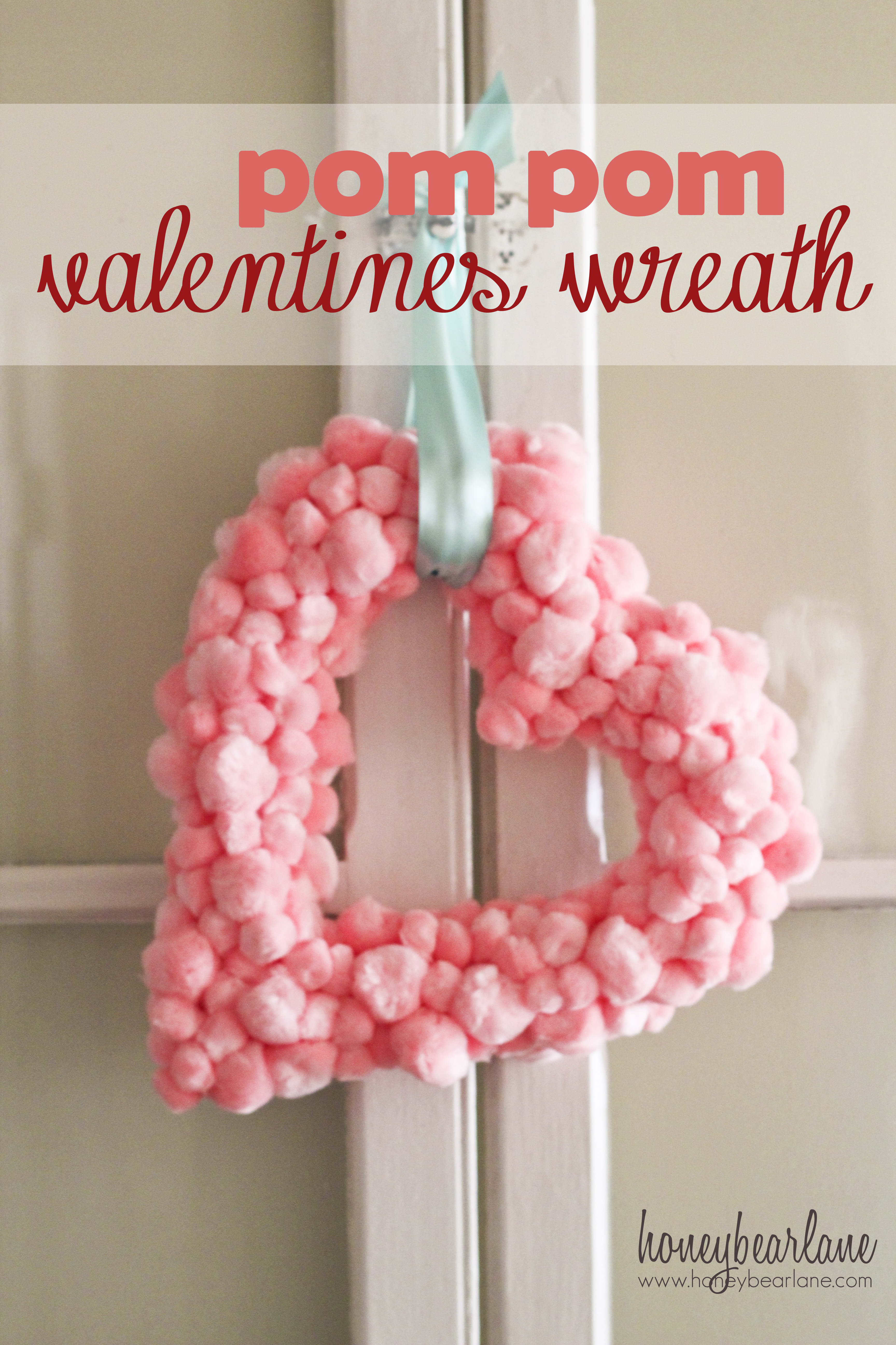 Valentines Day Wreath DIY - Quick and Easy!