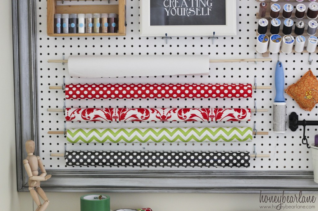 wrapping paper storage