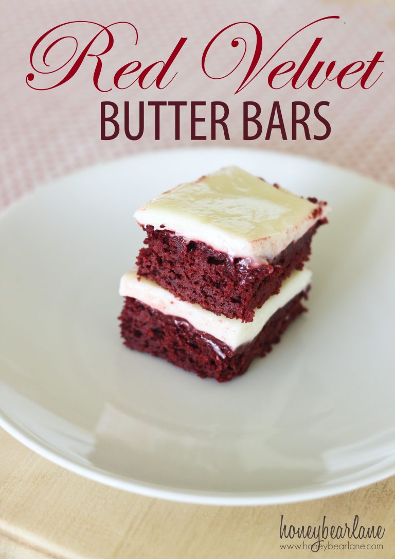 Red Velvet Butter Bars