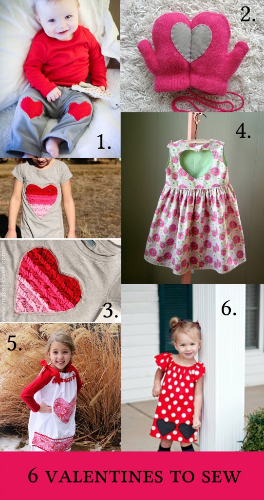 Six Valentines Sewing Projects