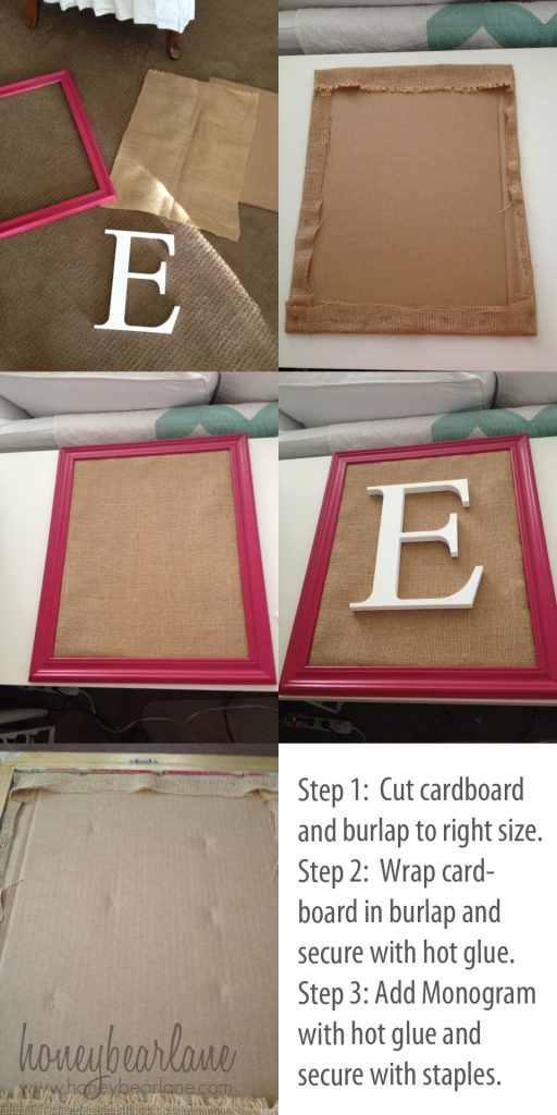 how to make a framed monogram