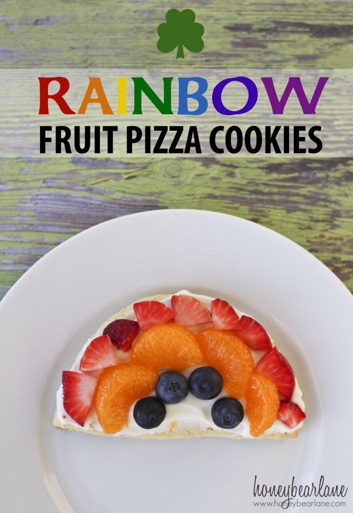 rainbow fruit pizza cookies