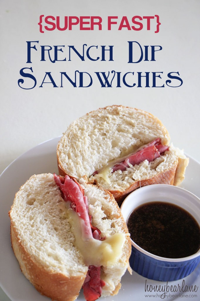 SUPER FAST French Dip Sandwiches