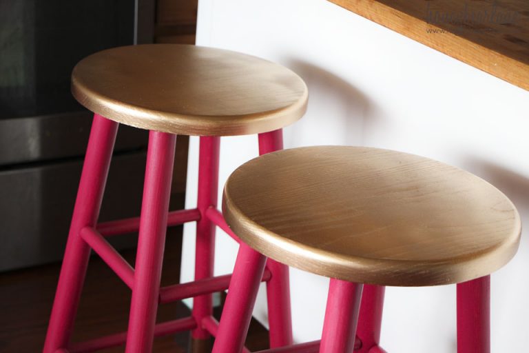 Gold Dipped Bar Stools