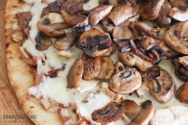 Mushroom and Onion Pizza