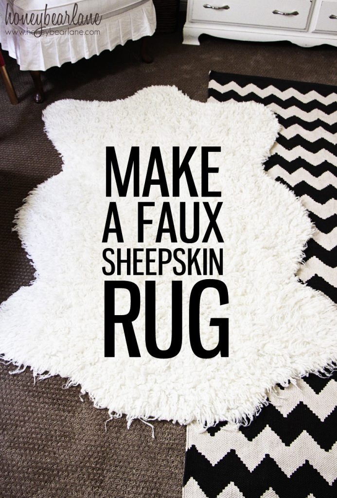 Make a Faux Sheepskin Rug