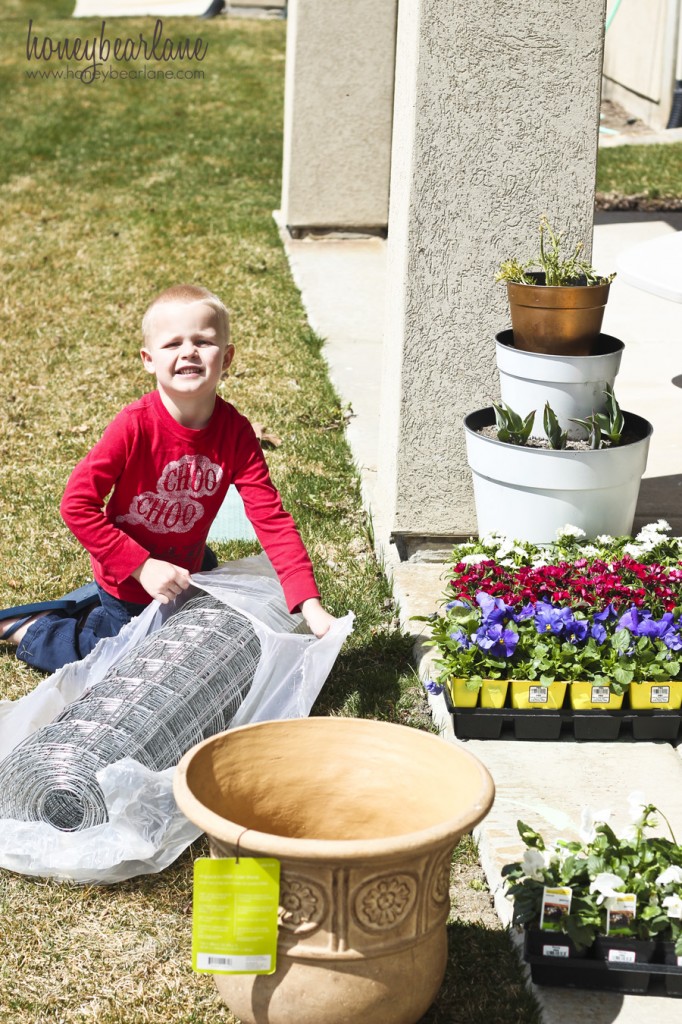 building a flower tower