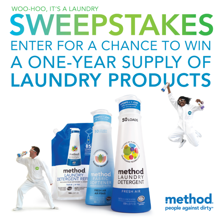 Win a Year’s Worth of Method Laundry Detergent!
