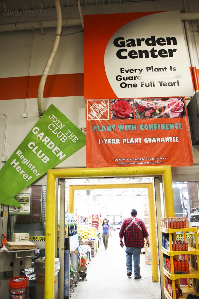 the garden center at the home depot