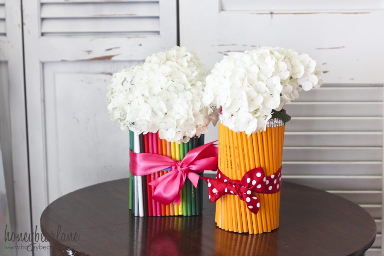 Easy Teacher Gifts: Pencil Vases