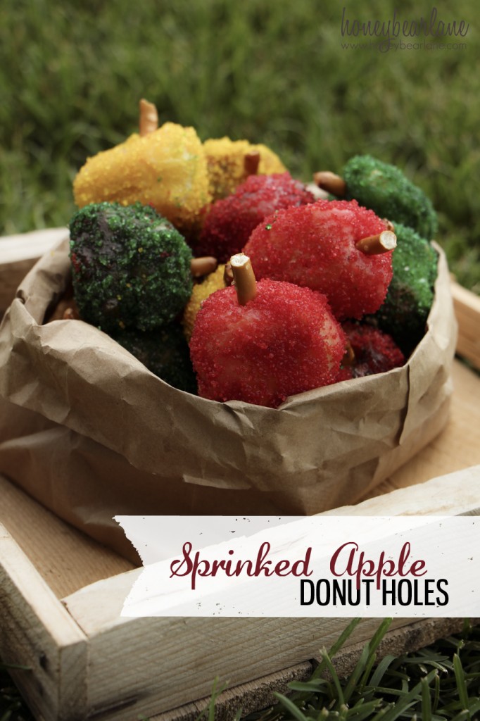 Sprinkled Apple Donut Holes