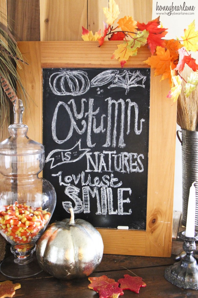 autumn chalkboard