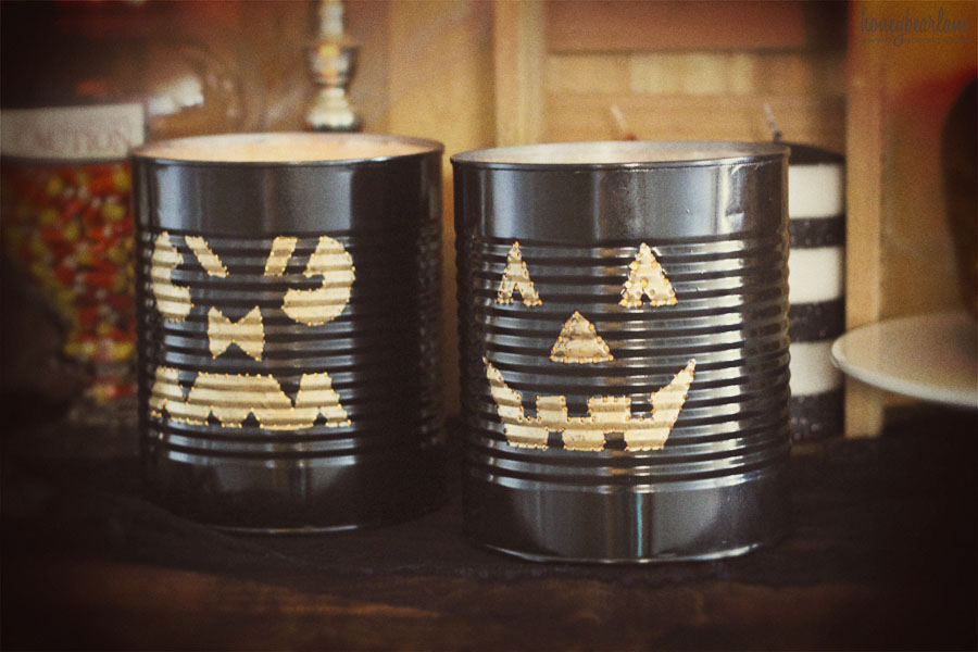 Halloween Tin Can Luminaries - Honeybear Lane