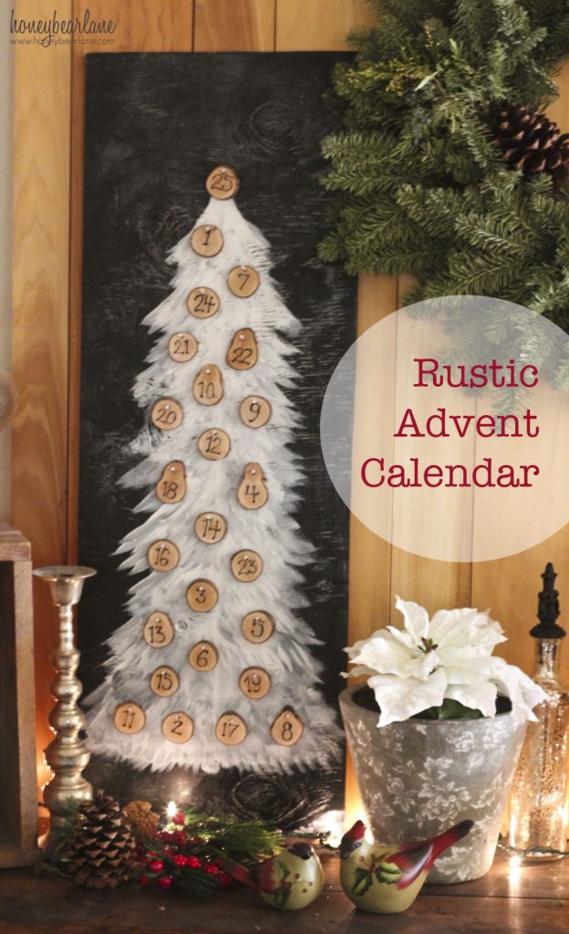 rustic advent calendar
