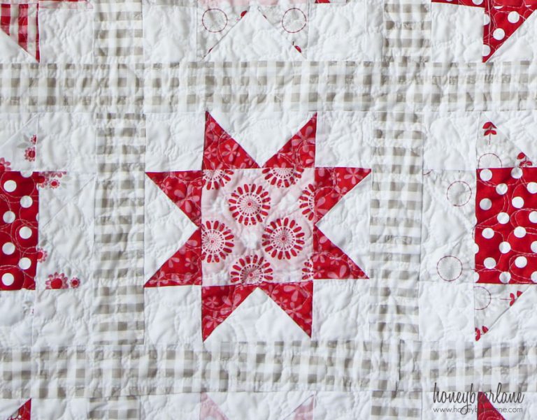 Simple Sawtooth Star Quilt Pattern