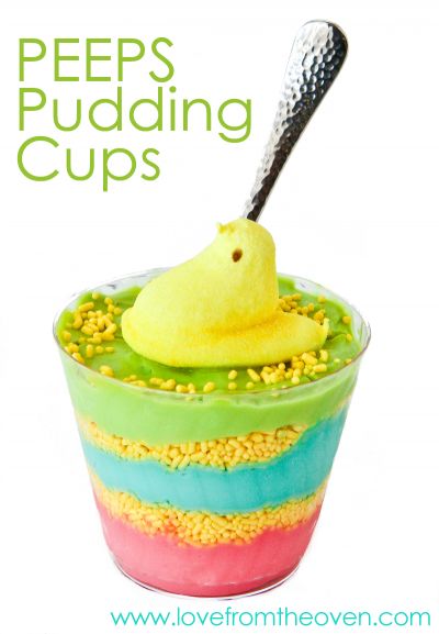 peeps pudding cups