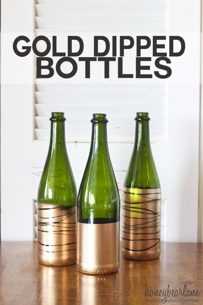 gold dipped bottles