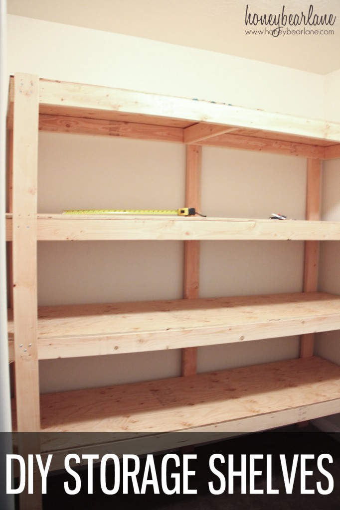 DIY STORAGE SHELVES