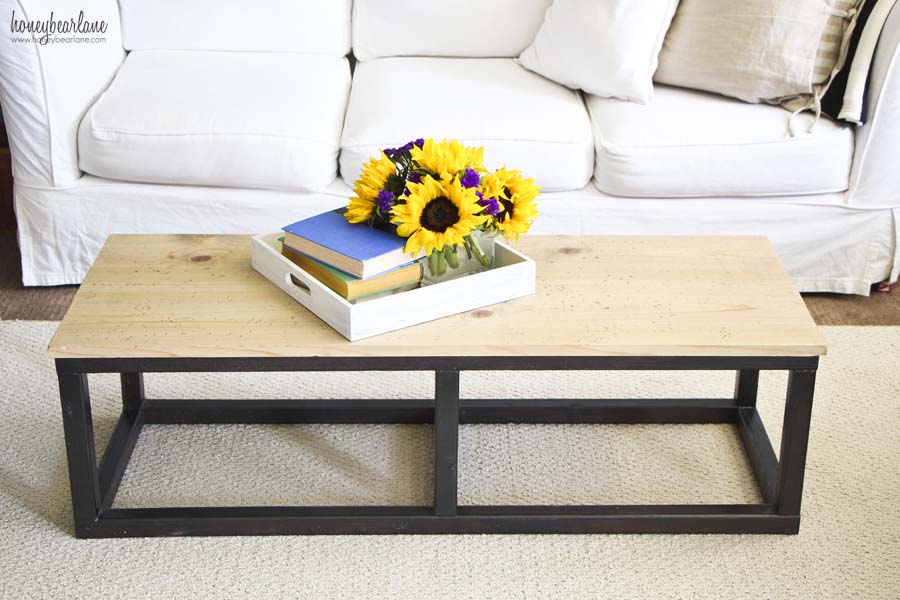 DIY Industrial Coffee Table Honeybear Lane