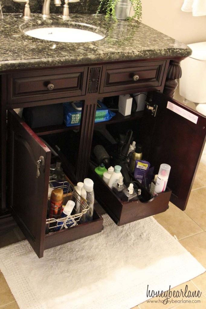 drawers under the sink