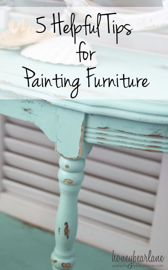 5 helpful tips for painting furniture