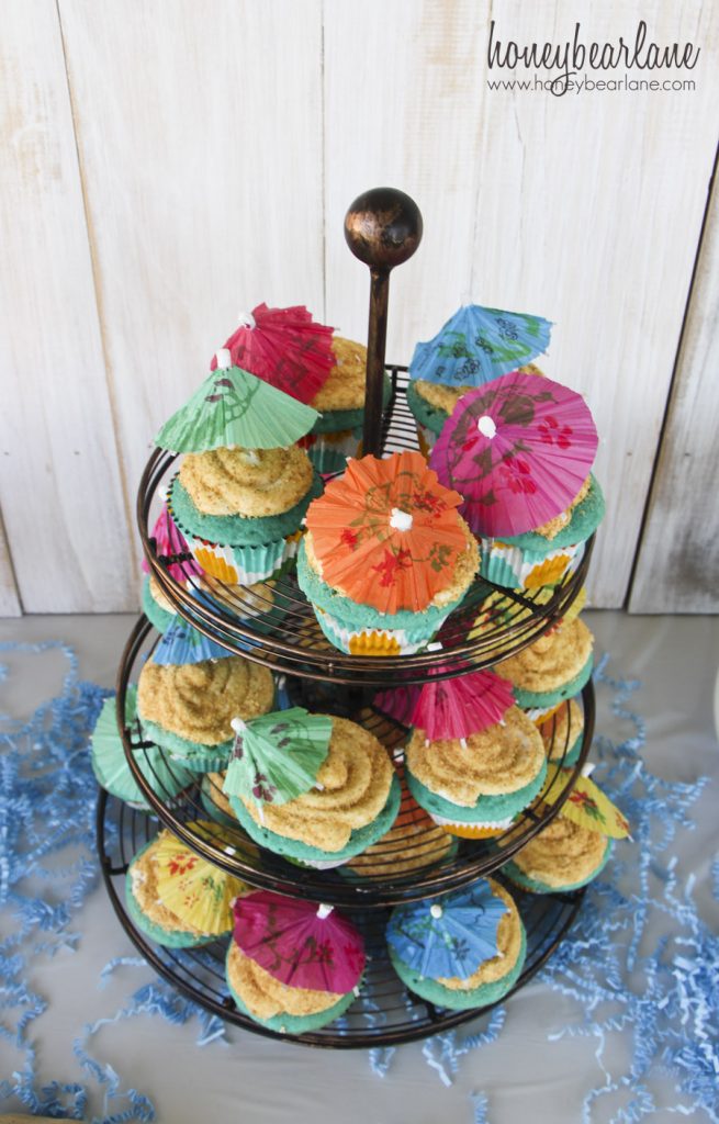 beachy cupcakes