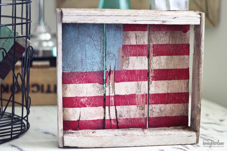 Rustic Painted American Flag