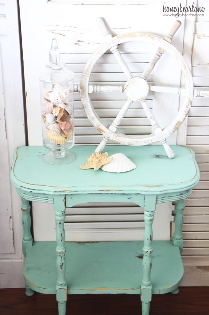 painted side table