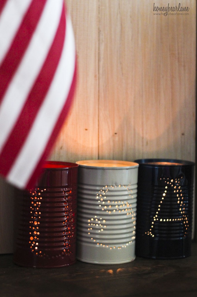 tin can luminaries 4th of july