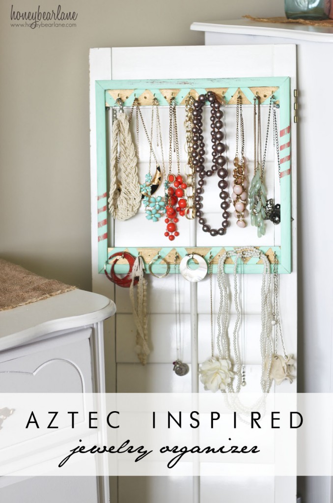 aztec inspired jewelry organizer