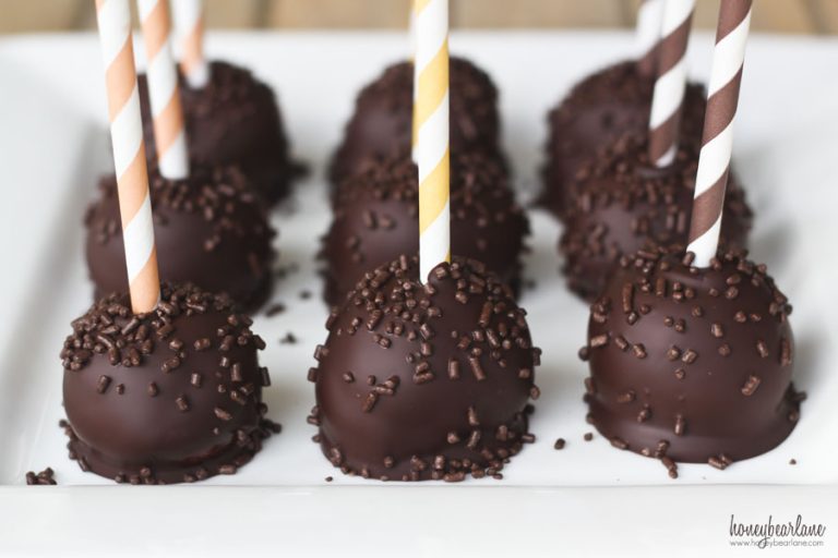 No Bake Peanut Butter Cake Pops