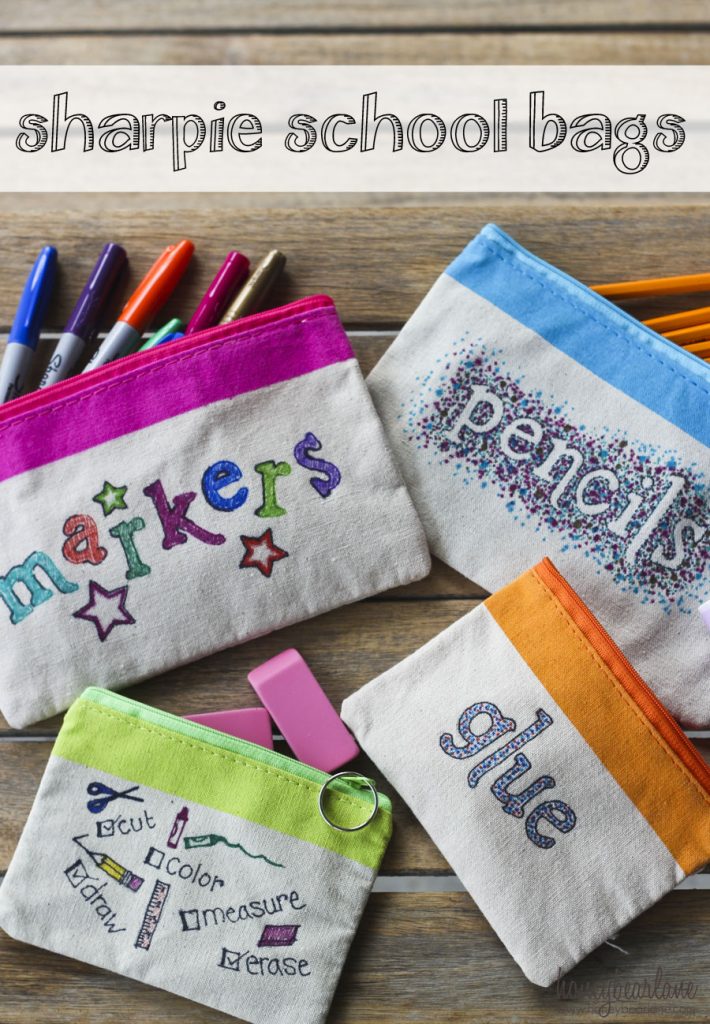 sharpie school supply bags