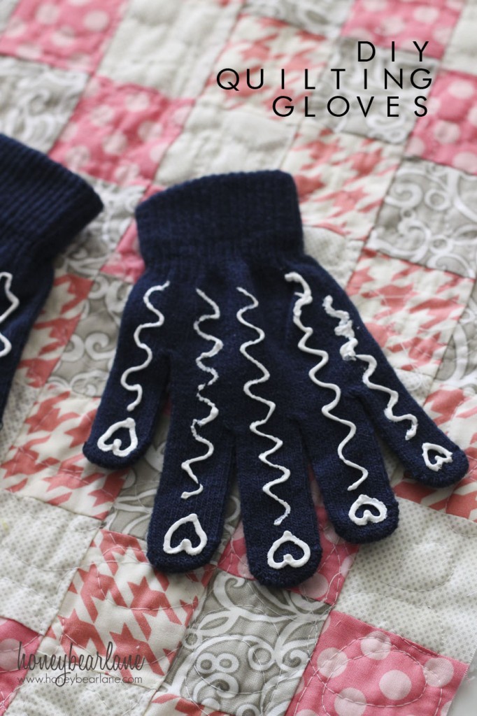 DIY quilting gloves